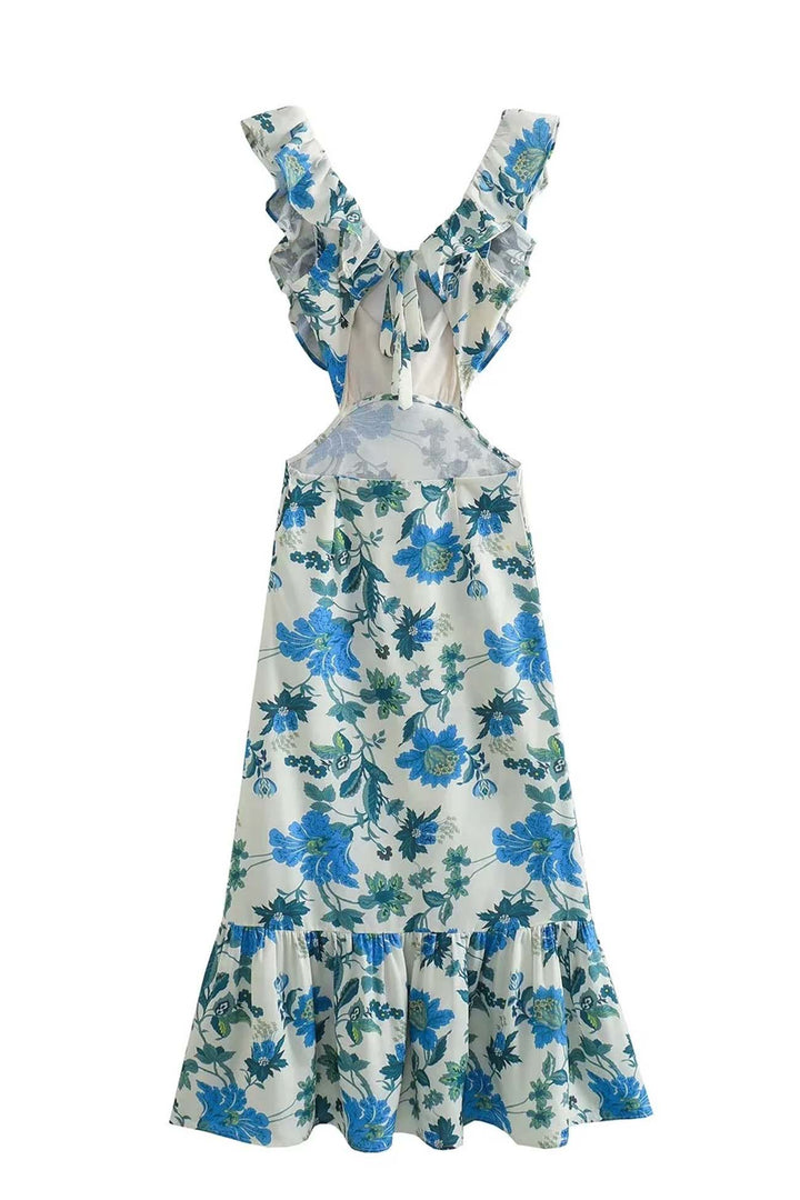 Ariella™ | Robe à Volants Fleurie