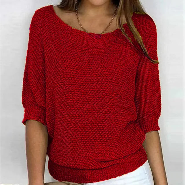 Fleur - Haut en tricot décontracté