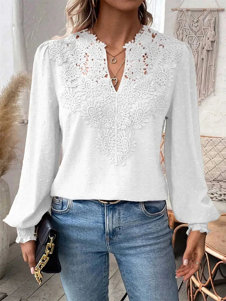 Clémence™ | Blouse élégante avec décolleté en V