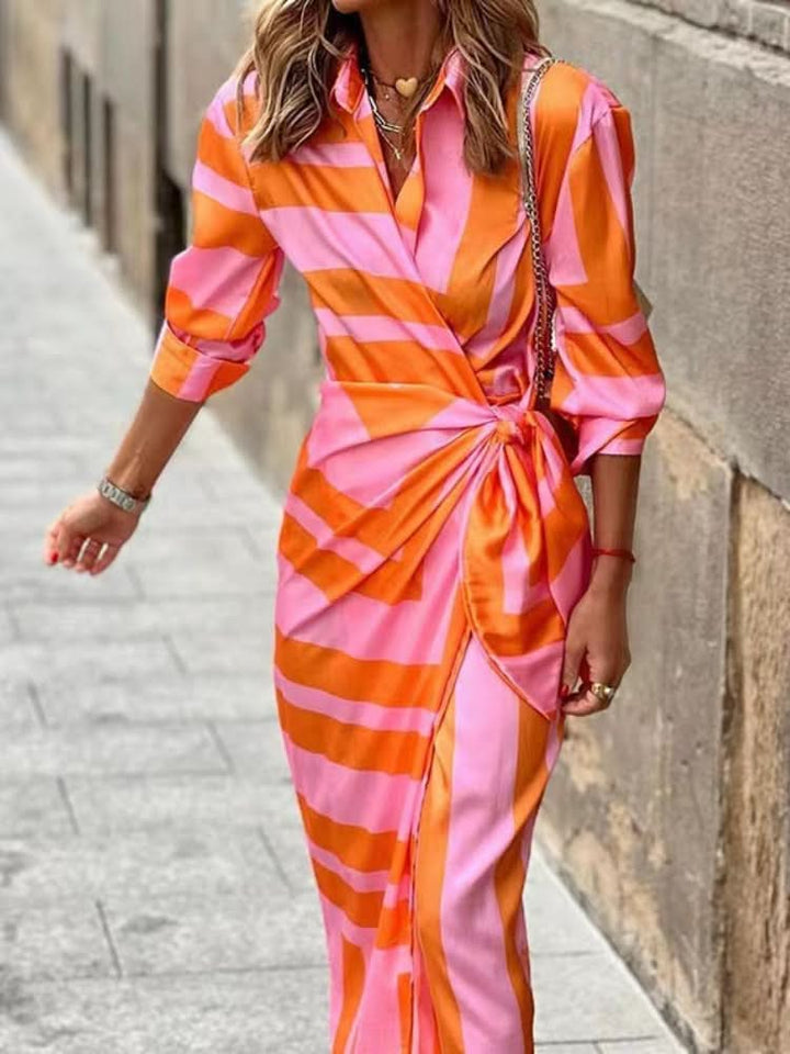 Amira - Robe à imprimé cache-cœur