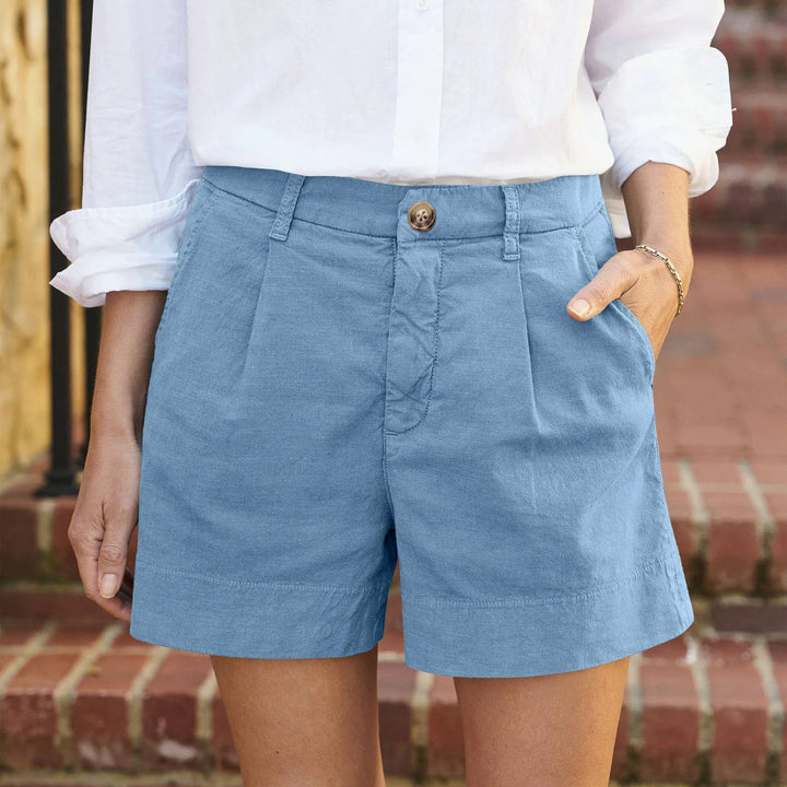 Denise | Shorts taille haute avec boutons