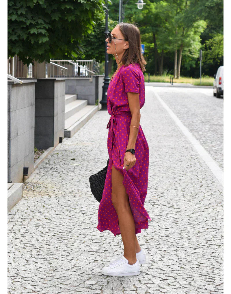 Suzanne - Robe élégante avec décolleté en V