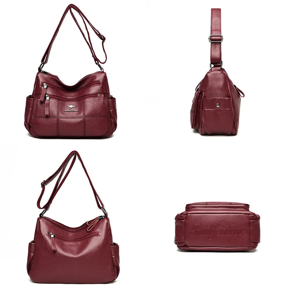 Sac à main en cuir lisse Davina