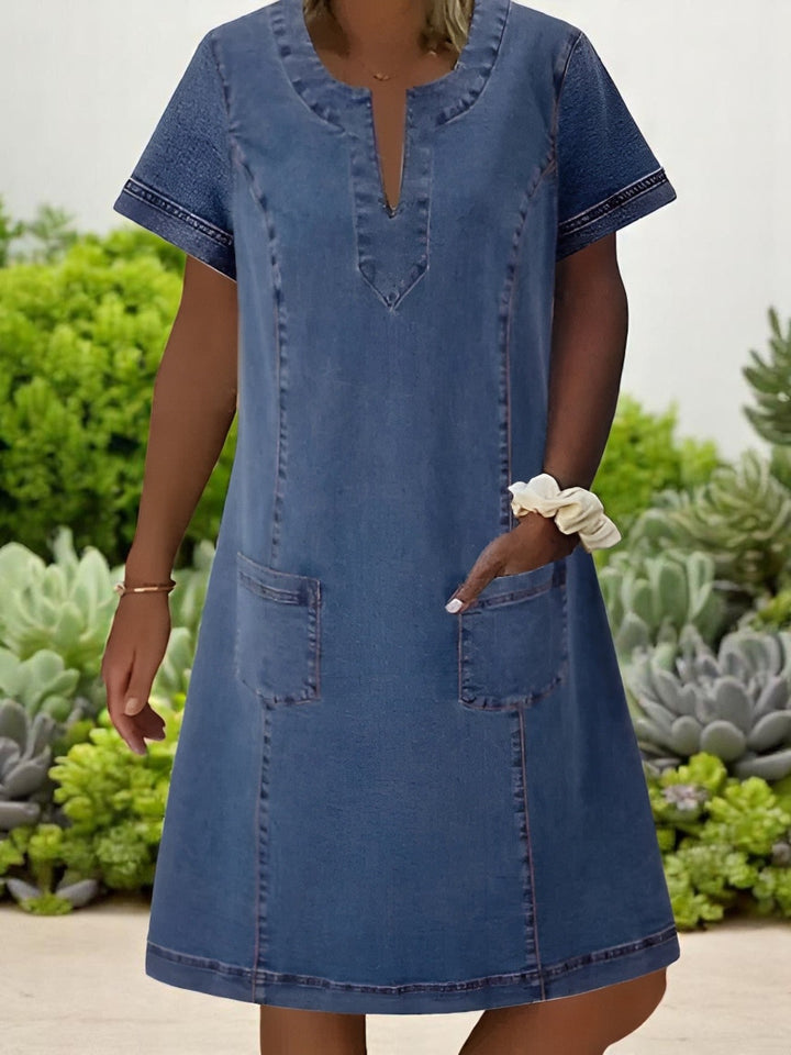 Gilja | Robe en Jean Doux à Coupe Décontractée