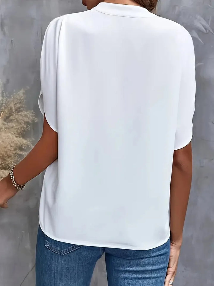 Élodie™ | Blouse fluide à décolleté en V