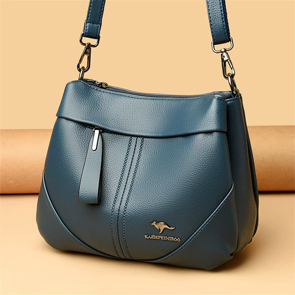 Sac Messenger en Cuir Souple Savine