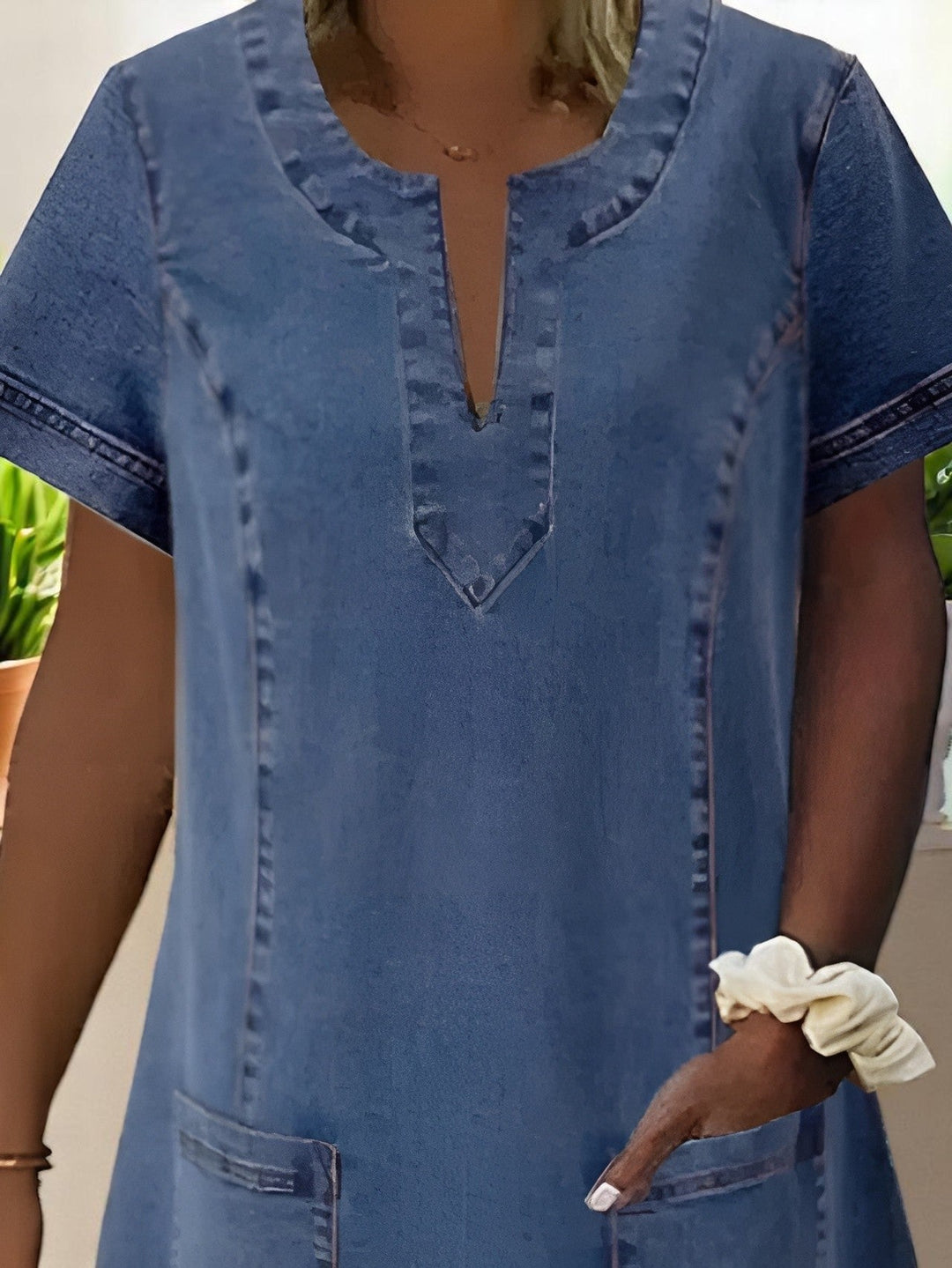 Gilja | Robe en Jean Doux à Coupe Décontractée