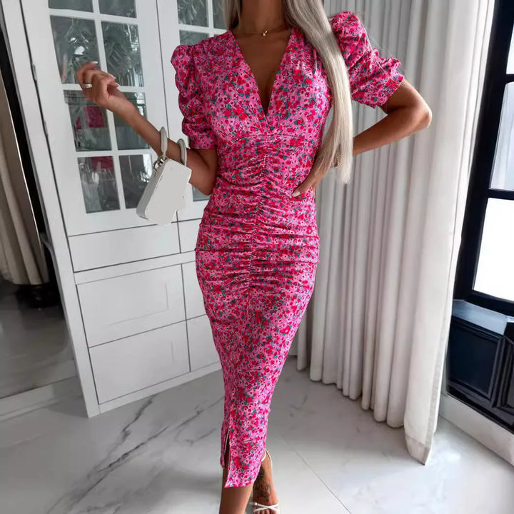 Maya™ | Robe Longue d'Été à Col V