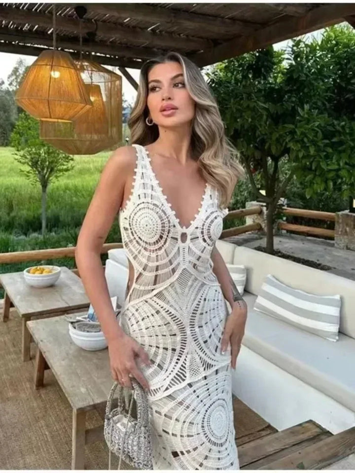 Liselotte™ | Robe Maxi à Col en V