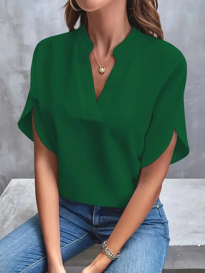 Élodie™ | Blouse fluide à décolleté en V