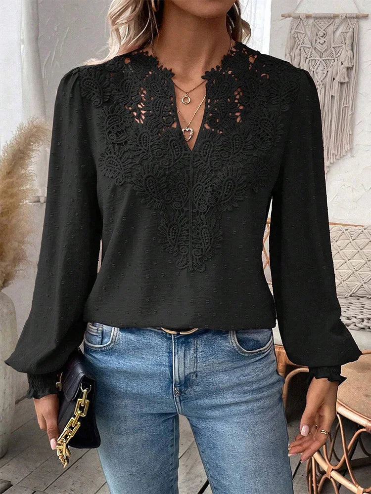 Clémence™ | Blouse élégante avec décolleté en V
