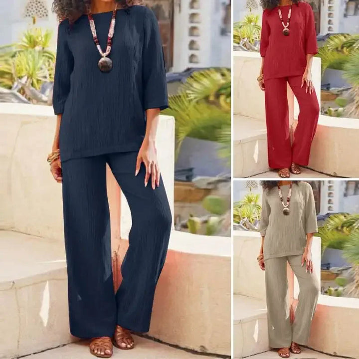 Giovanna | Robe ample en coton et lin