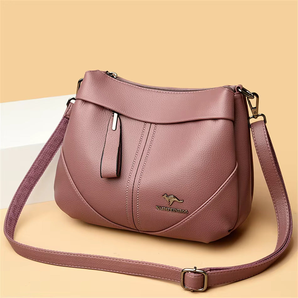 Sac Messenger en Cuir Souple Savine