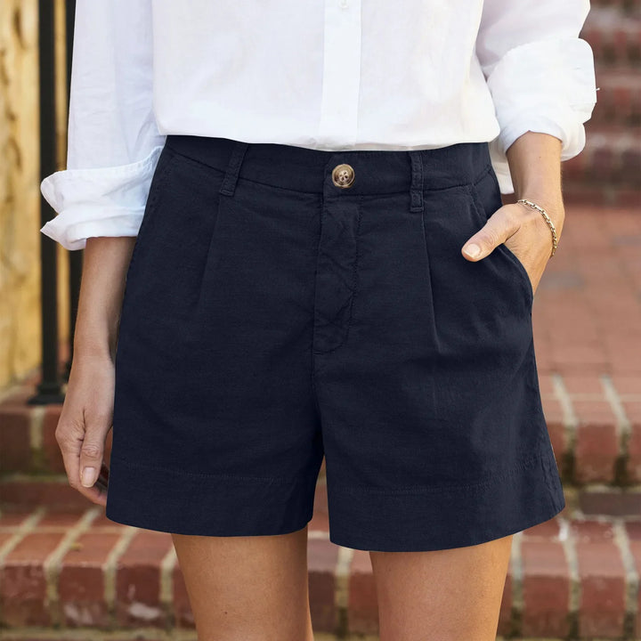 Denise | Shorts taille haute avec boutons