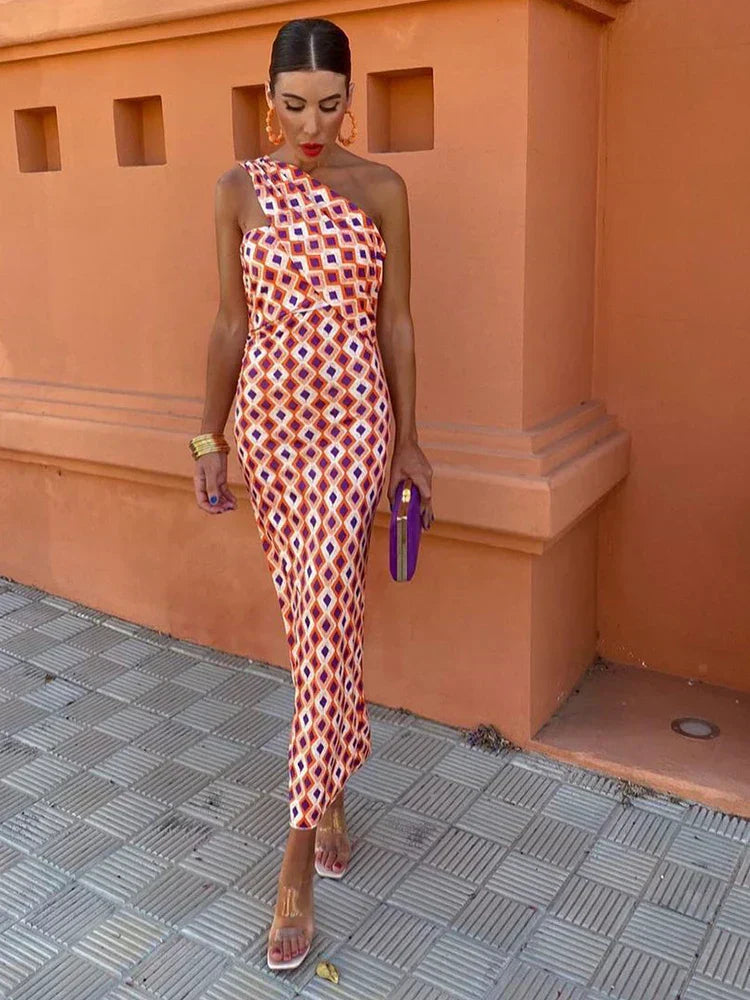 Irmgardi | Robe Élégante À Épaule Dénudée