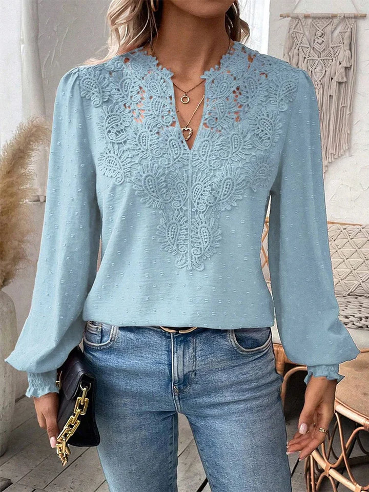 Clémence™ | Blouse élégante avec décolleté en V