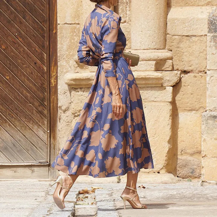 Floriza - Robe Classique de Style Chemisier