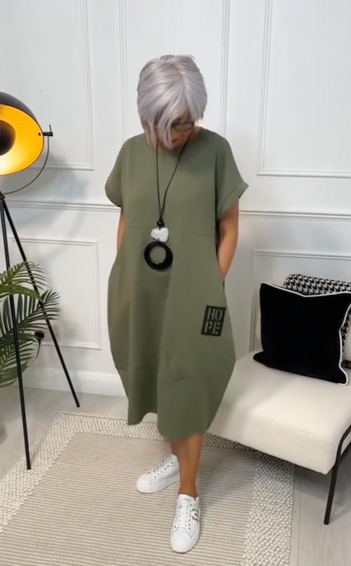Zuzanna | Robe d'été légère avec col rond
