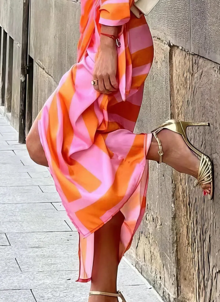 Amira - Robe à imprimé cache-cœur