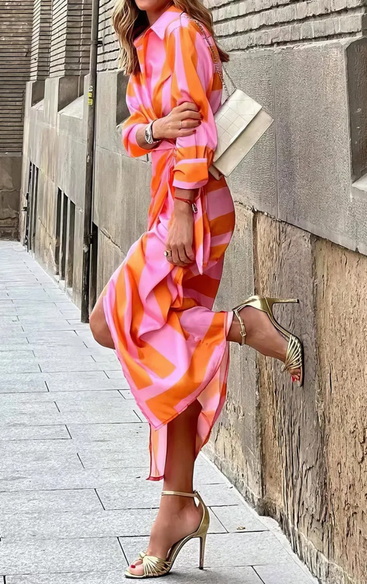 Amira - Robe à imprimé cache-cœur
