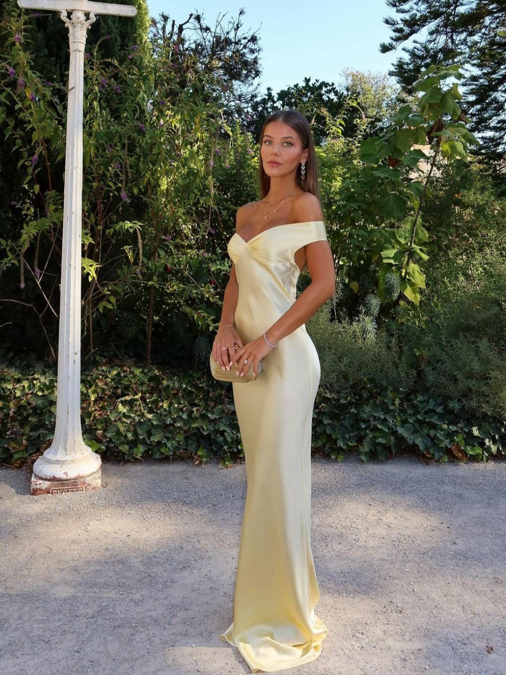 Poppy | Robe Maxi Satin Dos Nu