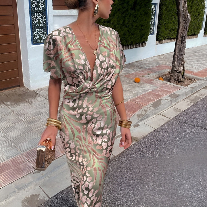 Matilda™ | Robe Longue avec Col Tordu