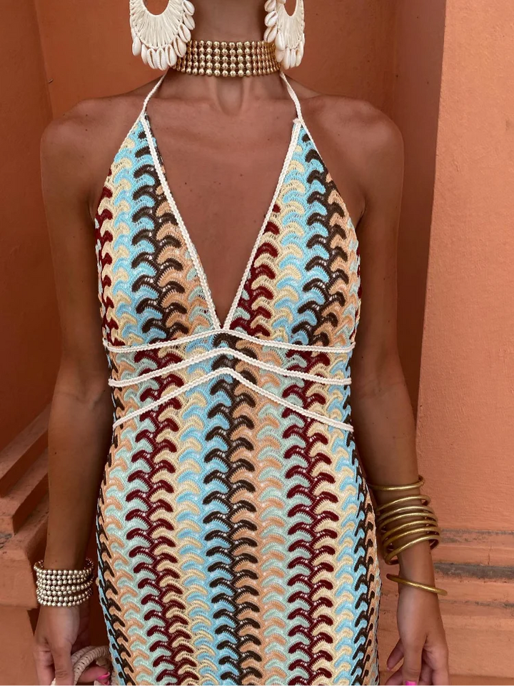 Roxanne™ | Robe Dos Nu à Col Halter