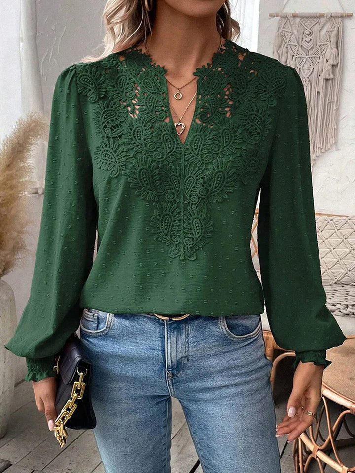 Clémence™ | Blouse élégante avec décolleté en V