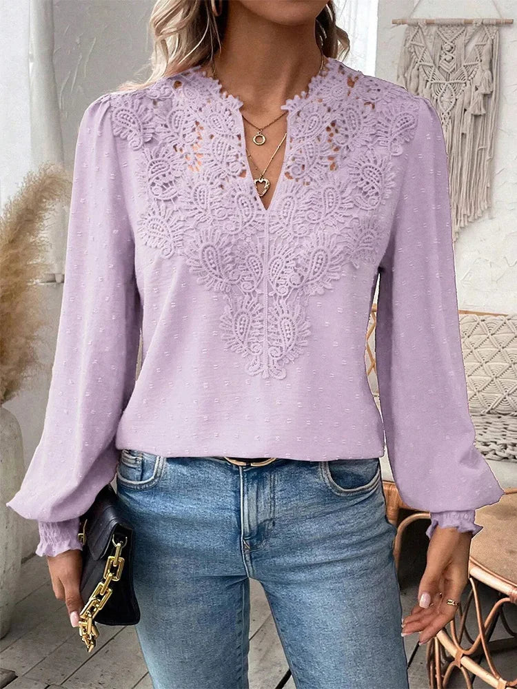 Clémence™ | Blouse élégante avec décolleté en V