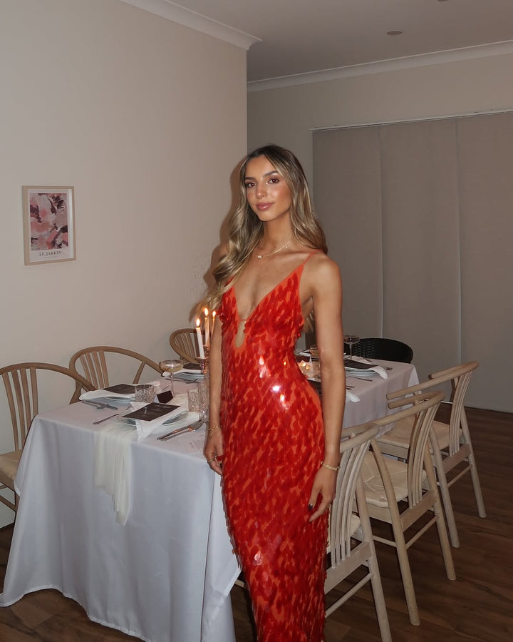 Kailani : Robe Maxi Longue à Paillettes