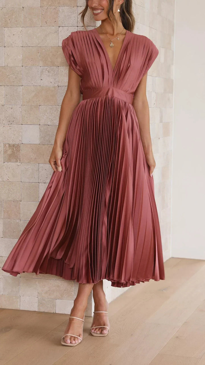Alexis - Robe plissée élégante