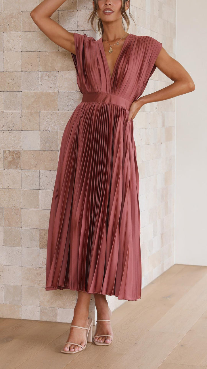 Alexis - Robe plissée élégante