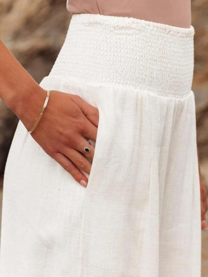 Amar | Pantalon de Plage Fluide à Jambes Larges