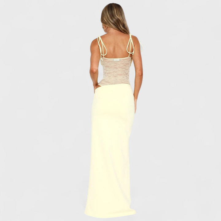 Léana | Robe Maxi Élégante au Style Intemporel
