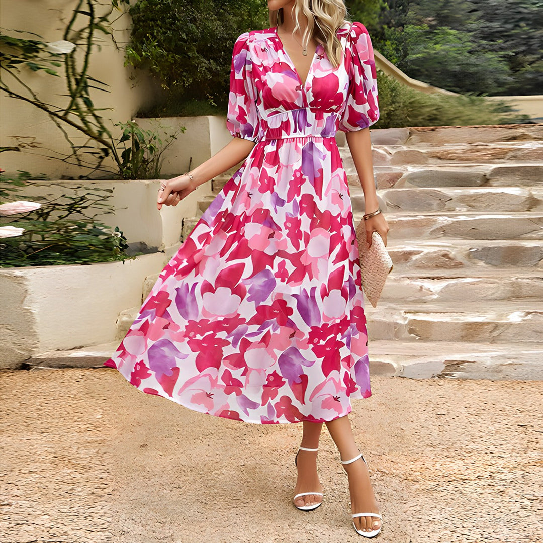 Robe V-Neck Élégante Sasha™