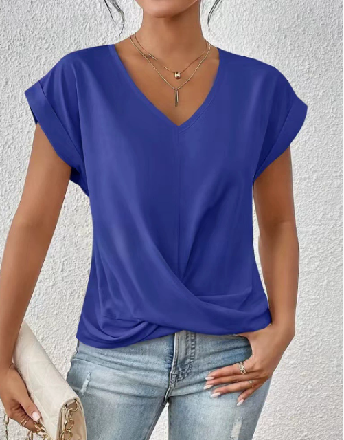 Éloïse™ | T-shirt Col Cœur Casual