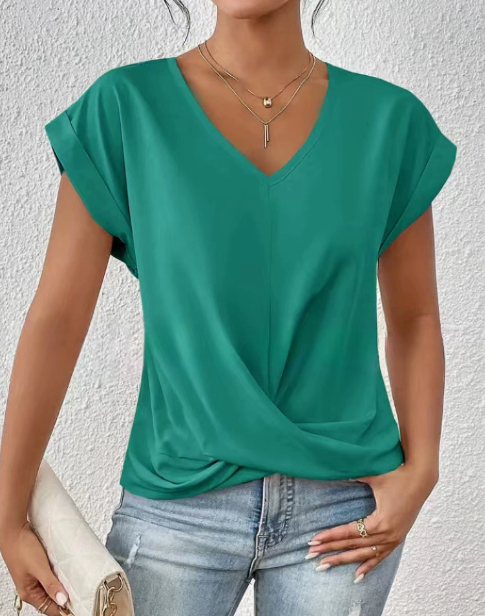 Éloïse™ | T-shirt Col Cœur Casual