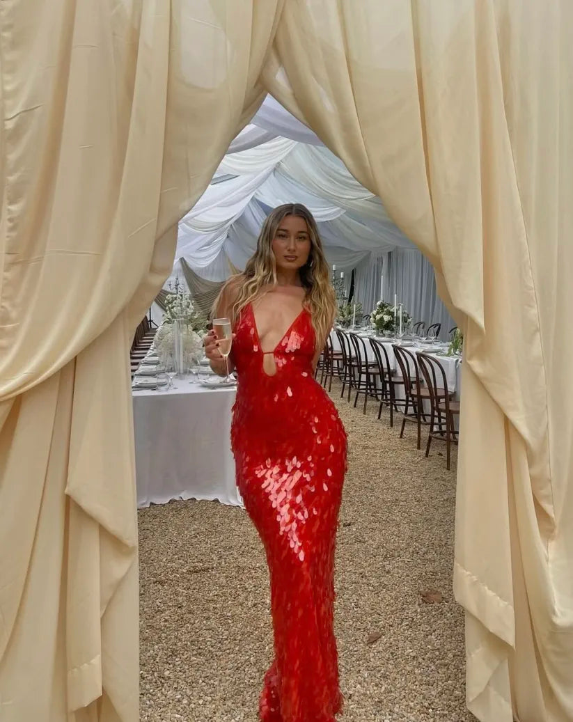 Kailani : Robe Maxi Longue à Paillettes
