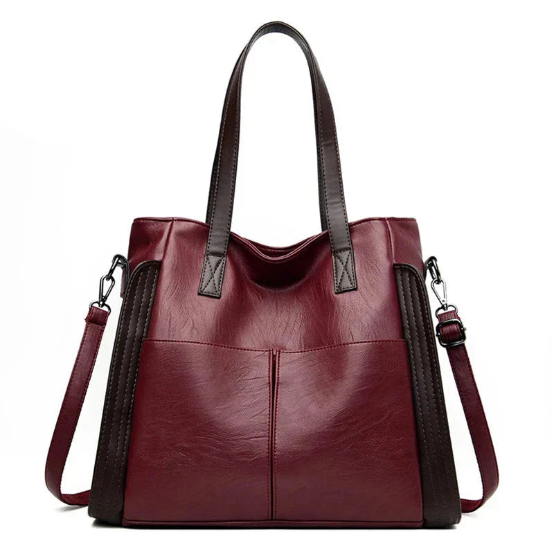Sac à main en cuir classique Indigo