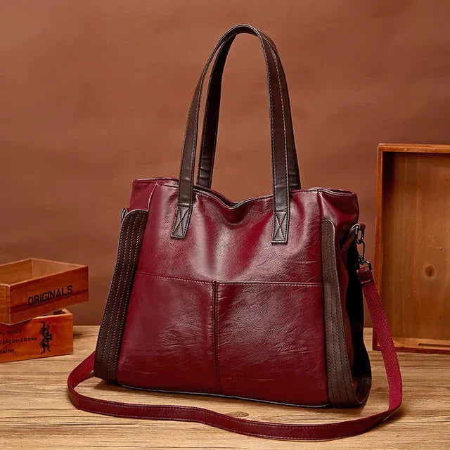 Sac à main en cuir classique Indigo