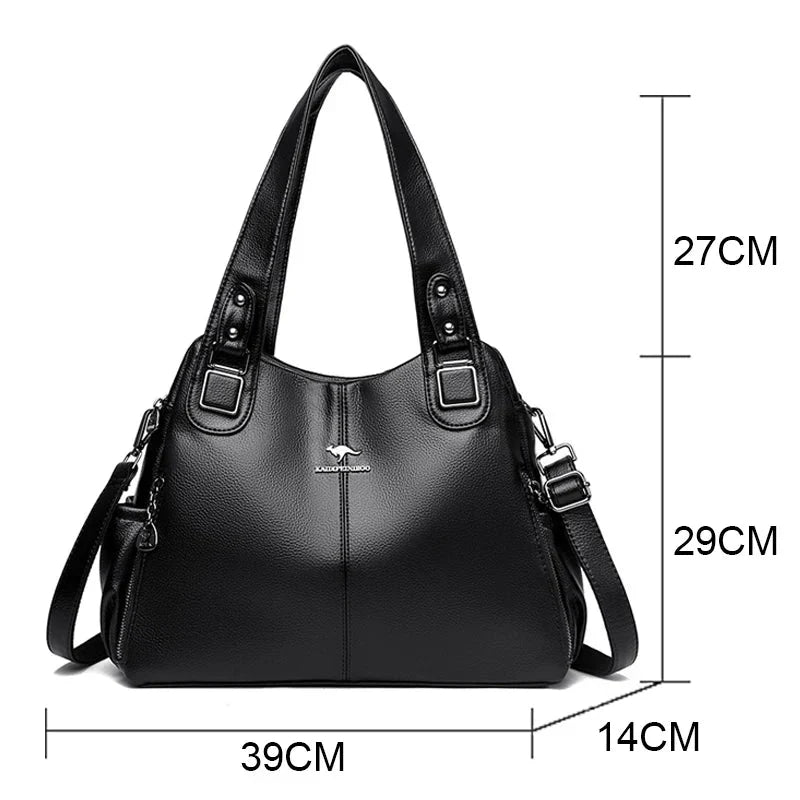 India™ Sac à bandoulière en cuir vintage classique