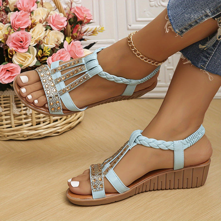 Sandales Élastra™ en Cristal Tressé