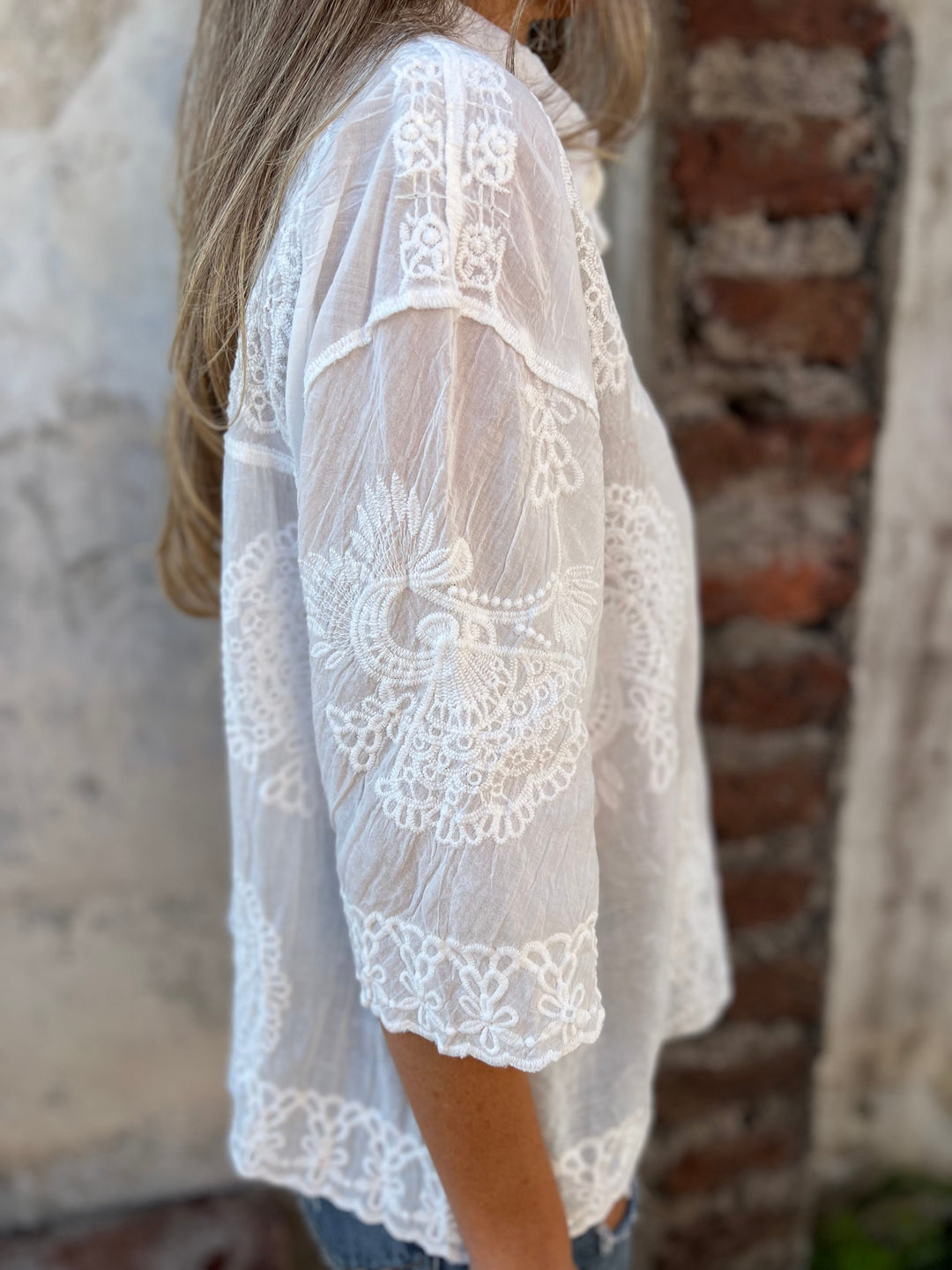 Eva | Blouse Luxueuse avec Motif Élégant
