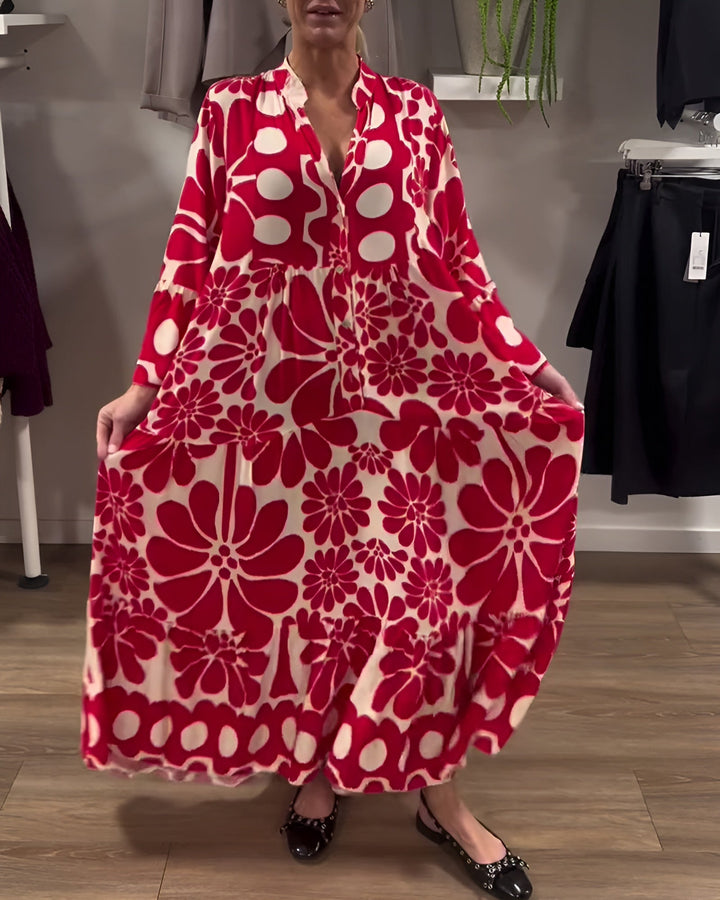 Marielle | Robe Maxi Imprimée Élégante