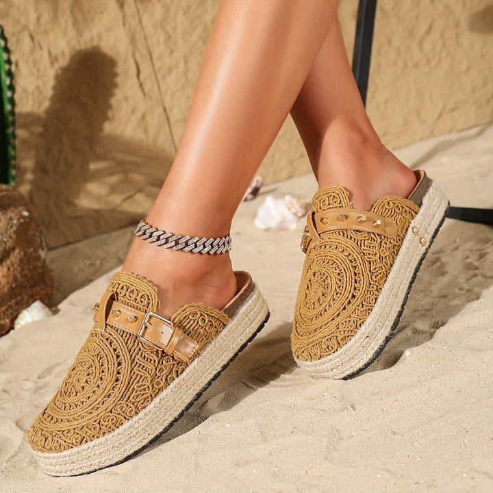 Solene™ Mules Crochets Boho