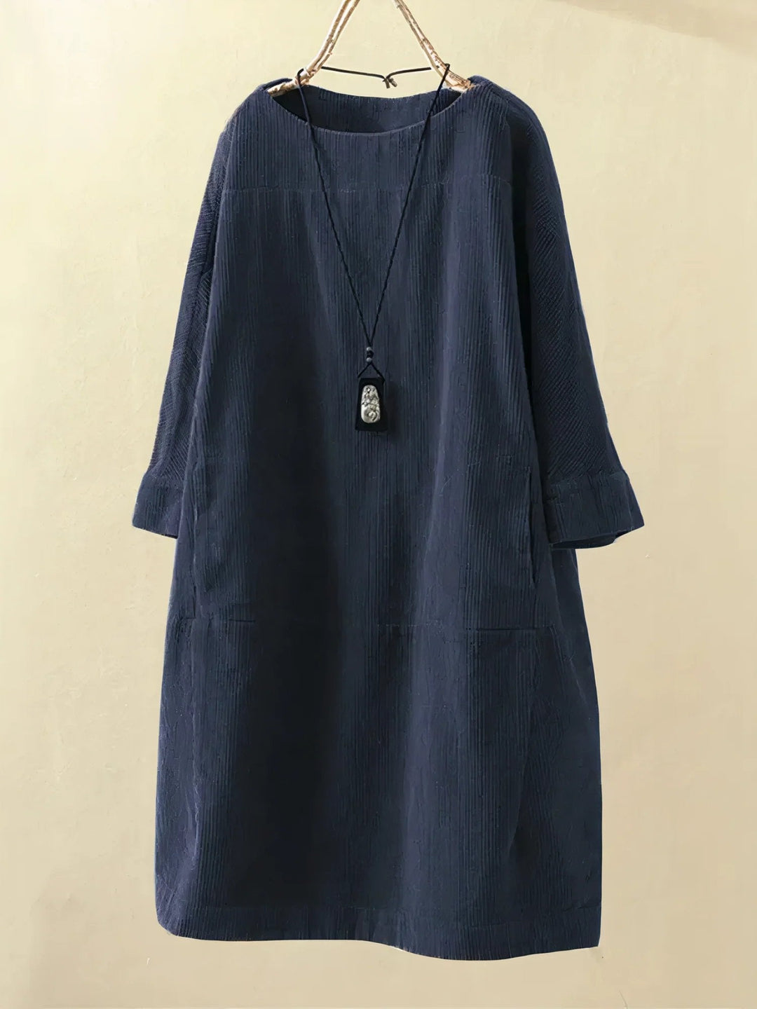 Zophie™ - Robe en velours côtelé vintage décontractée