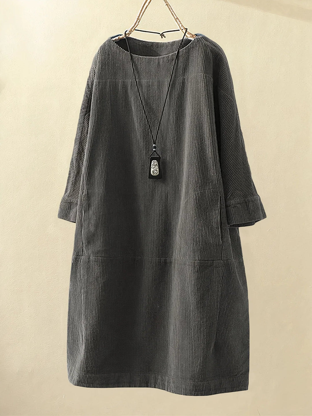 Zophie™ - Robe en velours côtelé vintage décontractée