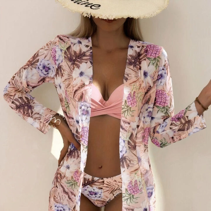 Mira | Ensemble de bikini avec kimono – Look d'été 3-en-1 avec style