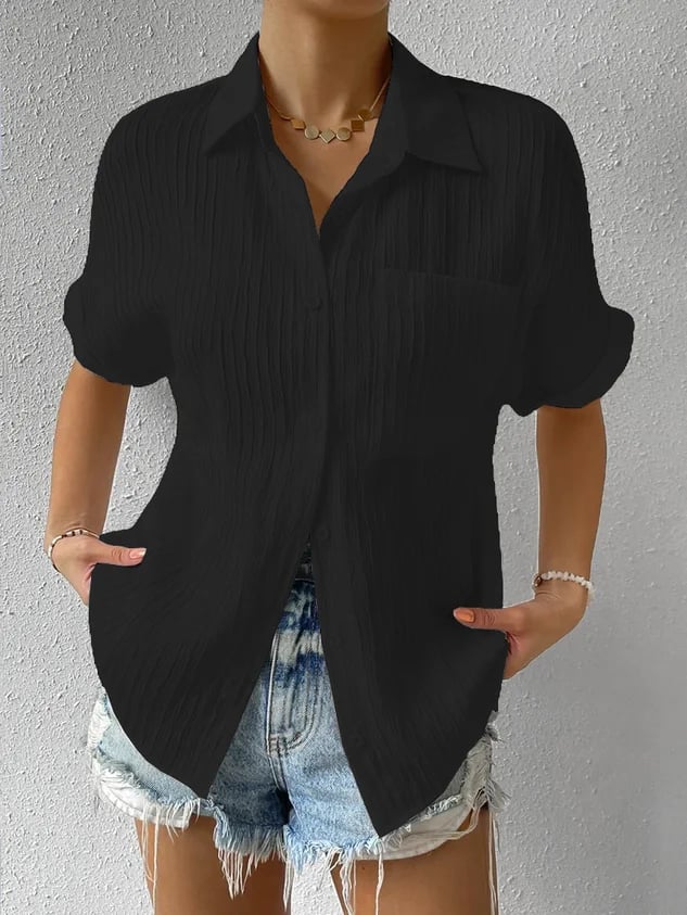 Louisa - Top Relaxato Avec Texture
