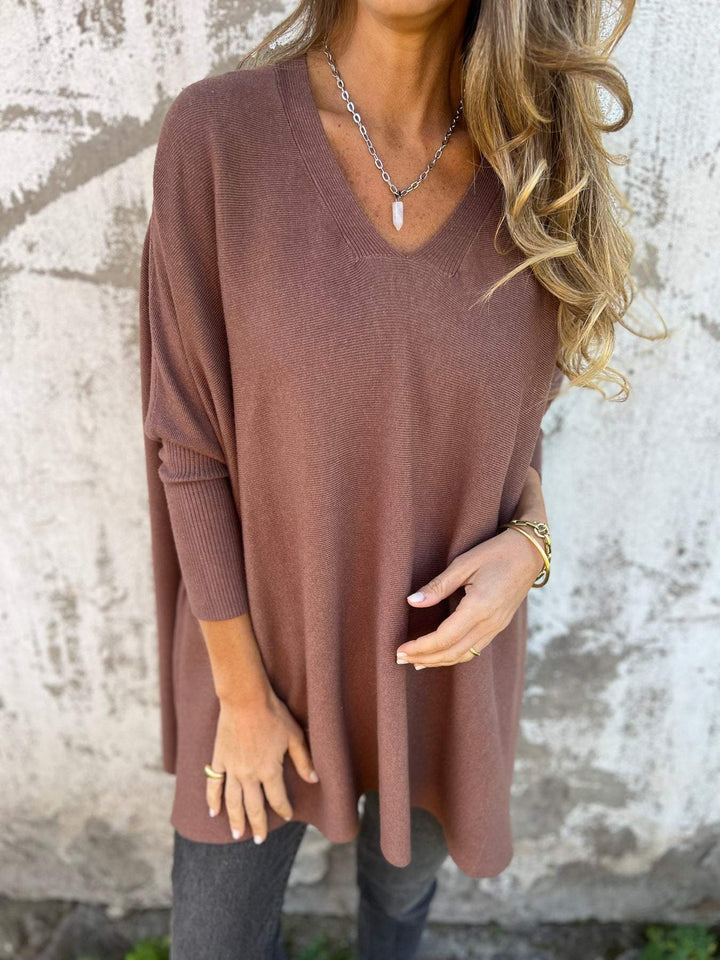 Anna™ | Pull Doux avec Décolleté en V